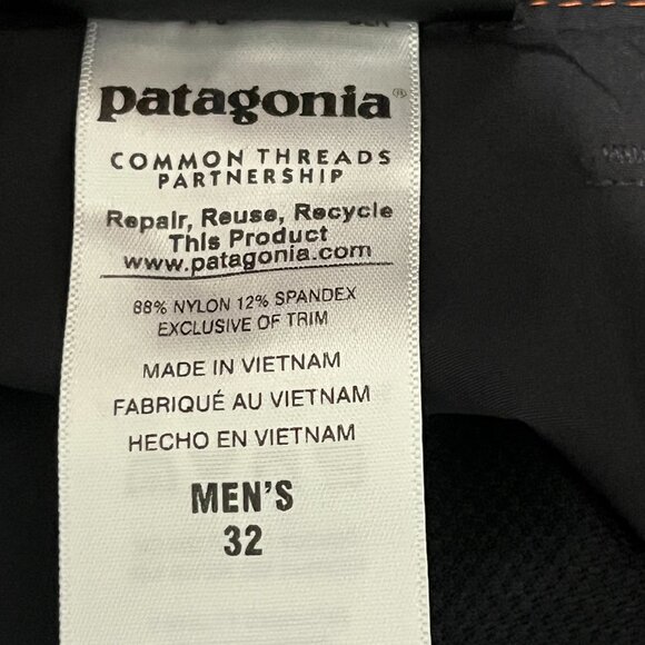 Patagonia Mens Tribune Hiking Pants 32 Black Gorpcore Trail Outdoor Camping - Picture 7 of 9